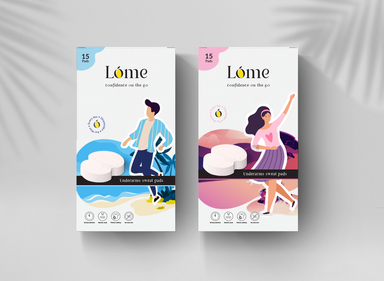 Lome sweat pads