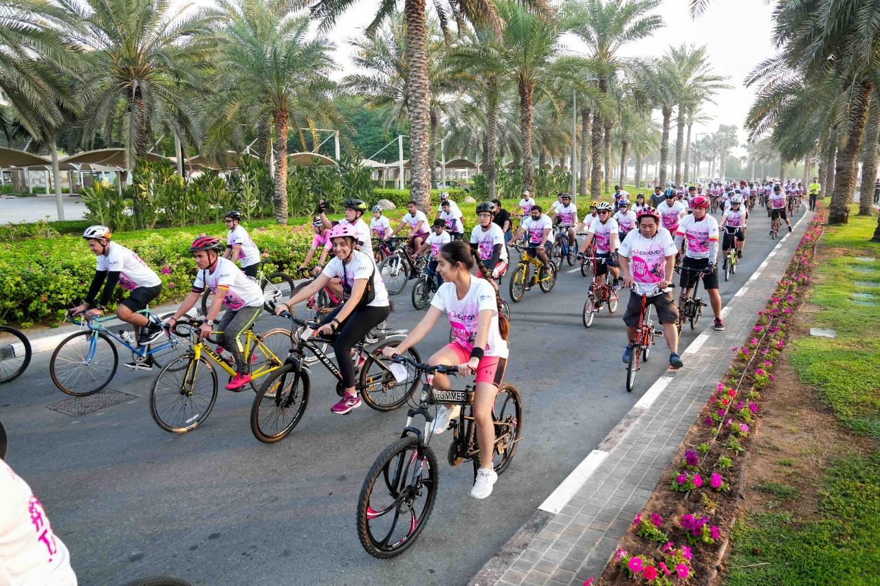 More than 500 cyclists ride to raise awareness at WeConquer in Dubai